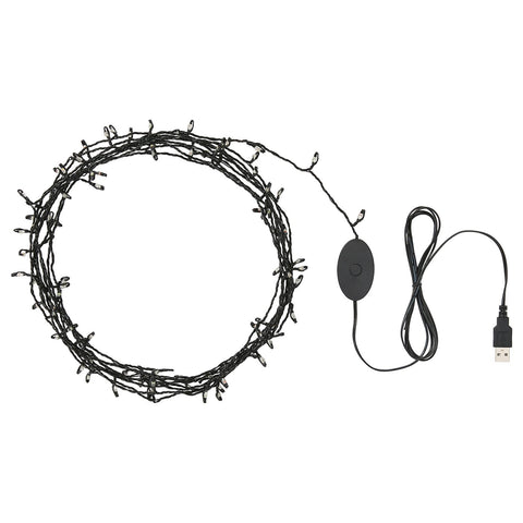 STRÅLA LED lighting chain, micro multicolour