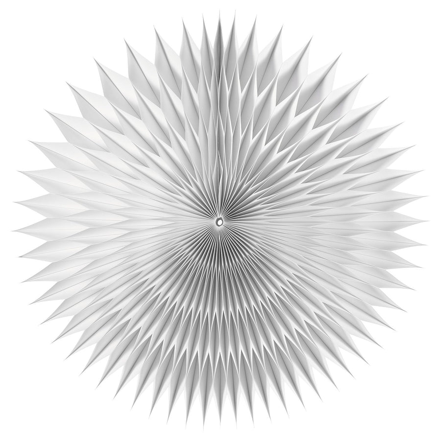 STRÅLA lamp shade, 3D-shapes white, 52 cm