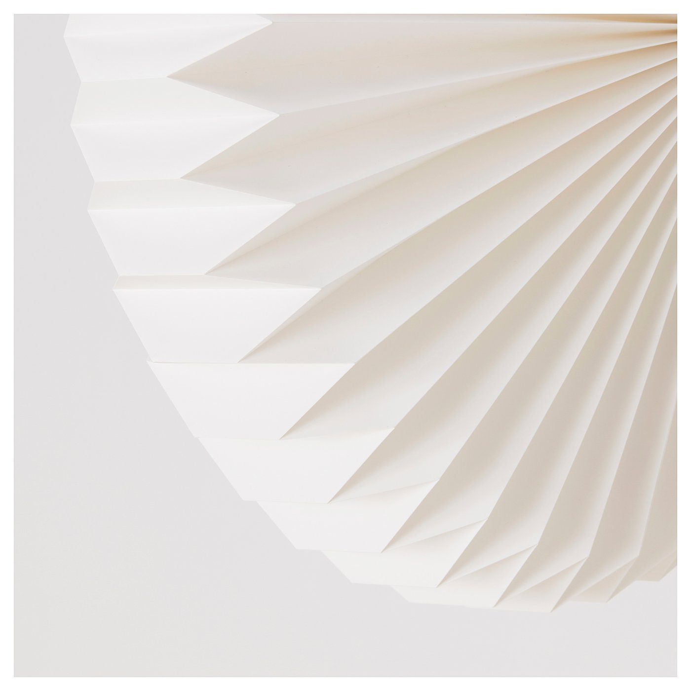 STRÅLA pendant lamp shade, origami/white, 42 cm