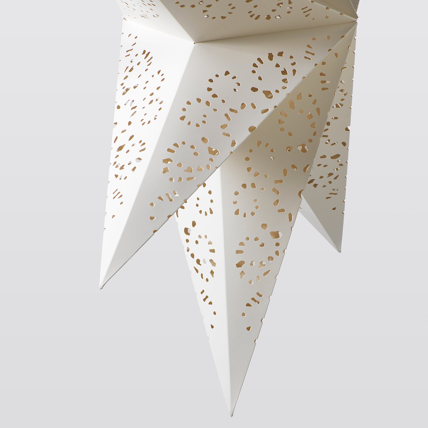 STRÅLA lamp shade, lace/white, 90 cm