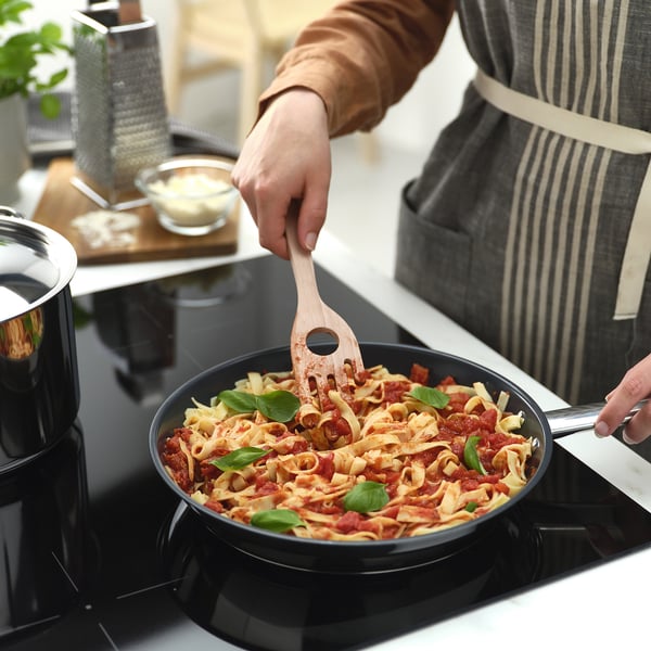 STRÅLFENA spaghetti server, solid birch, 30 cm