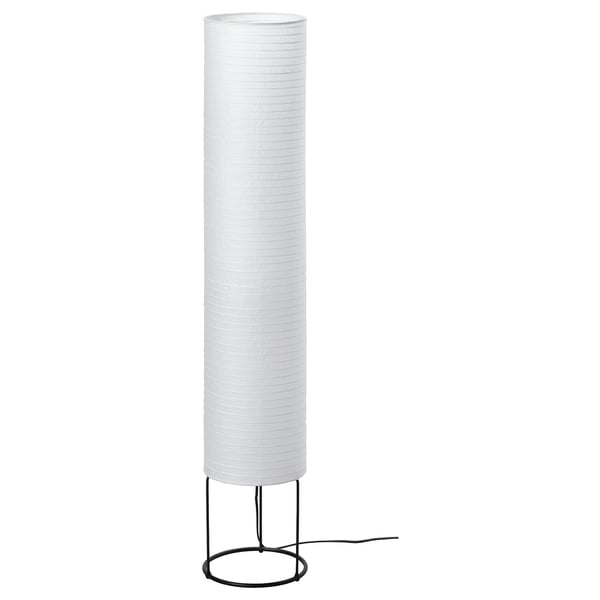 STRANDAD floor lamp, white/black, 21 cm