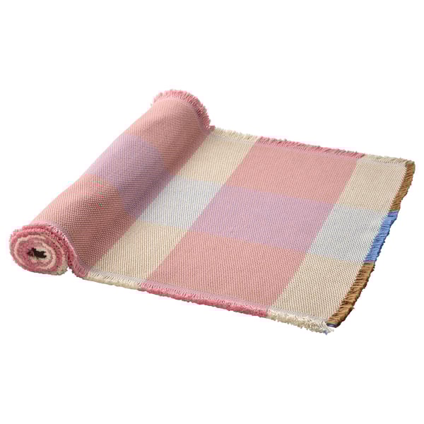 STRANDFLOKA table-runner, patterned/multicolour, 35x130 cm