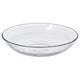 STRANDKRABBA deep plate, glass/transparent, 19 cm
