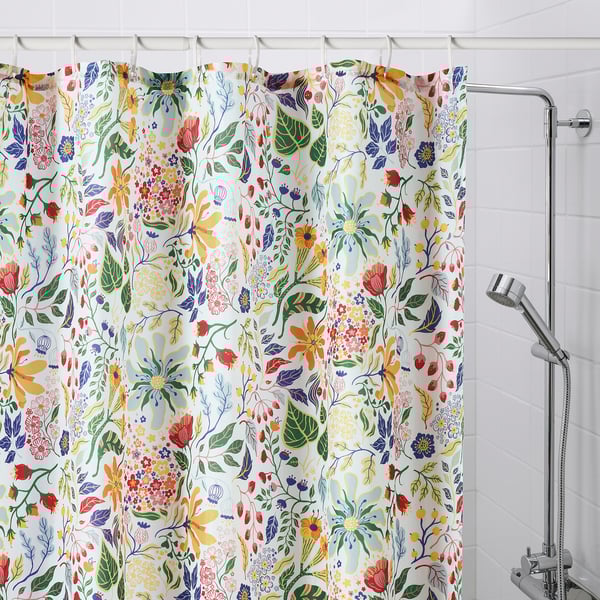 STRANDLUMMER shower curtain, multicolour, 180x200 cm