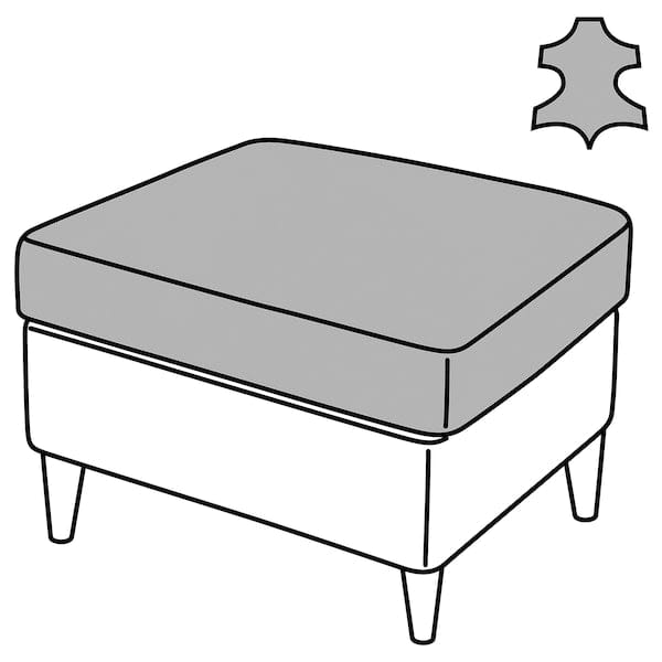 Ikea STRANDMON Footrest - Grann/Bomstad dark brown ,