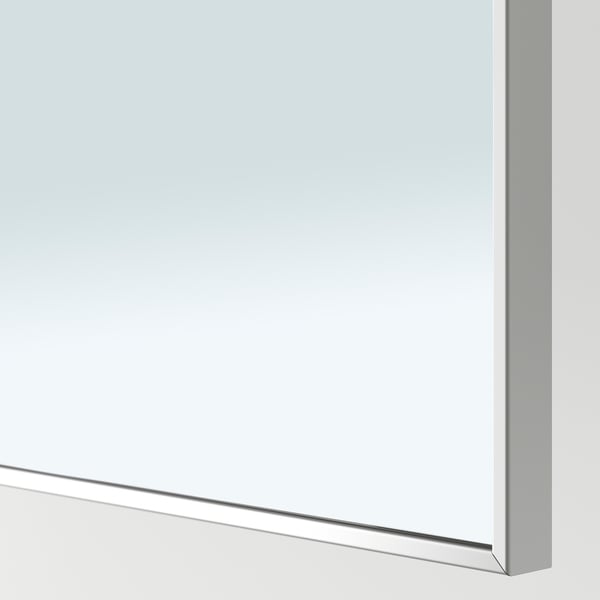STRAUMEN door with hinges, mirror glass, 60x180 cm