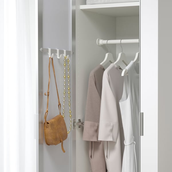 STRAUMEN door with hinges, mirror glass, 40x180 cm
