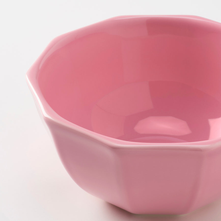 STRIMMIG bowl, earthenware pink, 15 cm