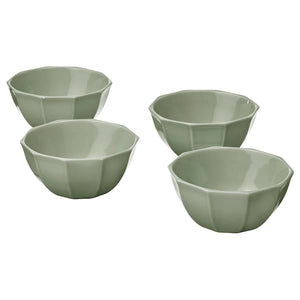 Ikea STRIMMIG - Bowl, pale grey-green stoneware,15 cm