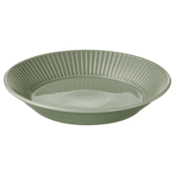 Ikea STRIMMIG - Serving dish, pale gray-greenware,29 cm