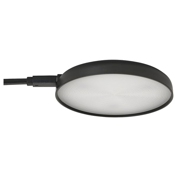 STRIMSÄV LED spotlight, black, 6 cm