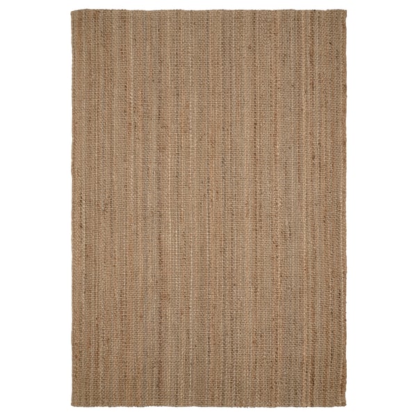 STRÖG rug, flatwoven, natural, 120x180 cm