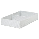 STUK box with compartments, white/black, 32x51x10 cm