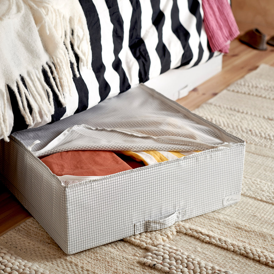 STUK storage case, white/black, 51x51x18 cm