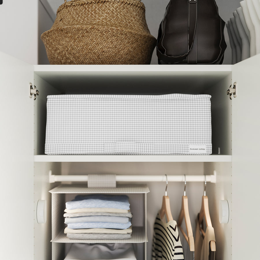 STUK storage case, white/black, 51x51x18 cm