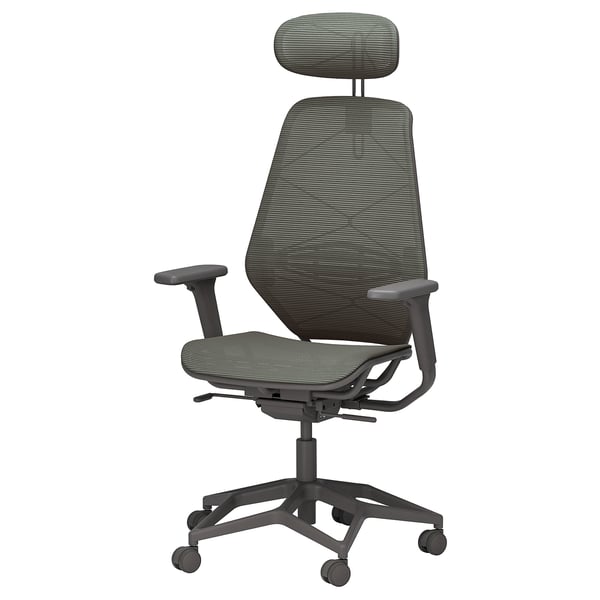 STYRSPEL gaming chair, dark grey/grey, 50x118x69 cm
