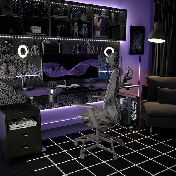 Ikea STYRSPEL - Gaming chair, dark grey/grey ,