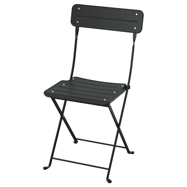 SUNDSÖ folding chair, anthracite outdoor, 43x84x46 cm