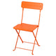 SUNDSÖ folding chair, bright orange outdoor, 43x84x46 cm