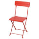 SUNDSÖ folding chair, bright red outdoor, 43x84x46 cm
