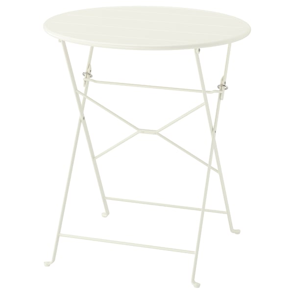 SUNDSÖ table, off-white outdoor, 65 cm