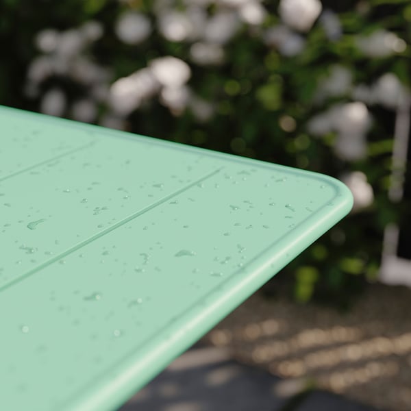 SUNDSÖ table, light green outdoor, 65x65 cm