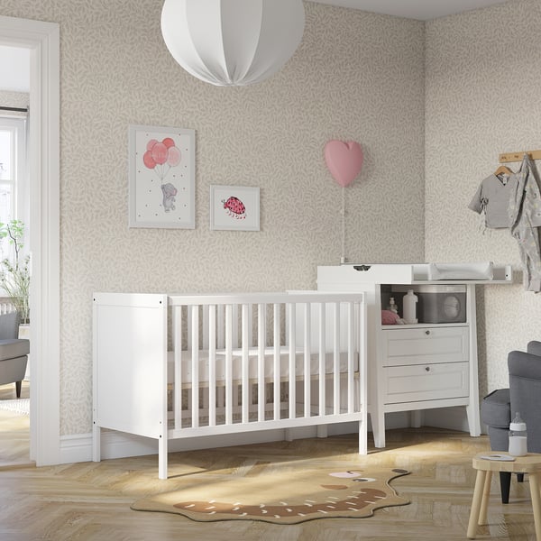 SUNDVIK cot, white, 60x120 cm