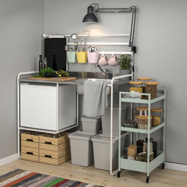 SUNNERSTA container, light pink, 12x13x11 cm