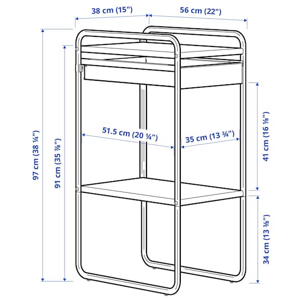 SUNNERSTA storage unit, 56x38 cm