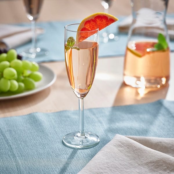 Ikea SVALKA - Champagne glass, clear glass, 21 cl
