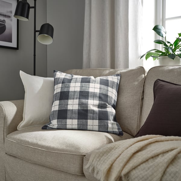 SVAMPFLY cushion cover, anthracite, 50x50 cm