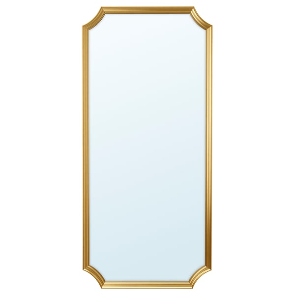 SVANSELE mirror, gold-colour, 73x158 cm