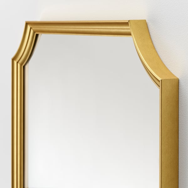 SVANSELE mirror, gold-colour, 73x158 cm