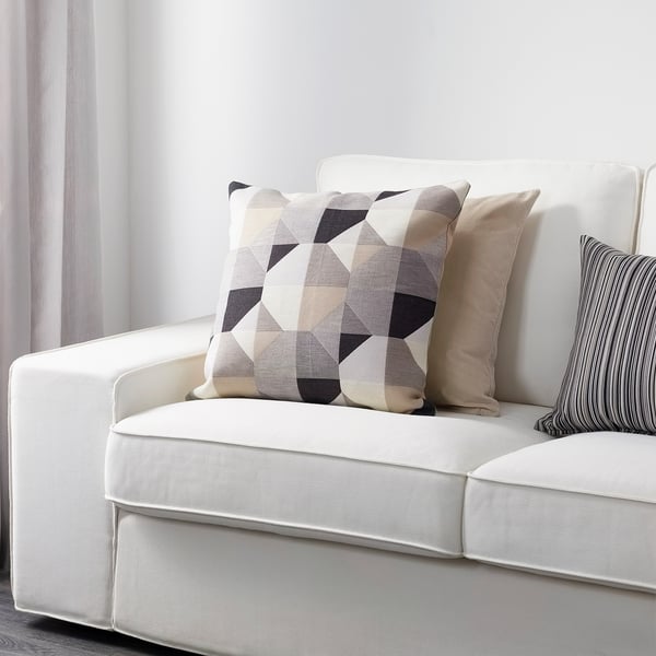 SVARTHÖ cushion cover, beige, 50x50 cm