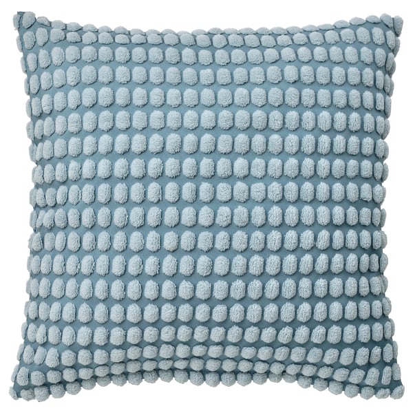 SVARTPOPPEL cushion cover, pale blue, 50x50 cm