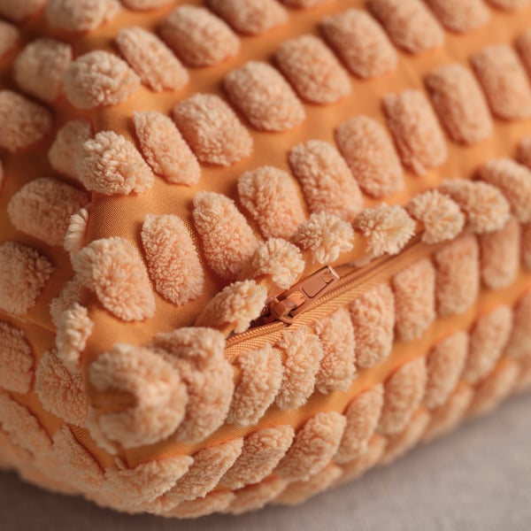 SVARTPOPPEL cushion cover, light orange, 50x50 cm