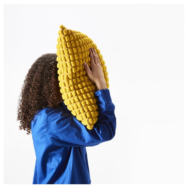 SVARTPOPPEL cushion cover, light orange, 50x50 cm