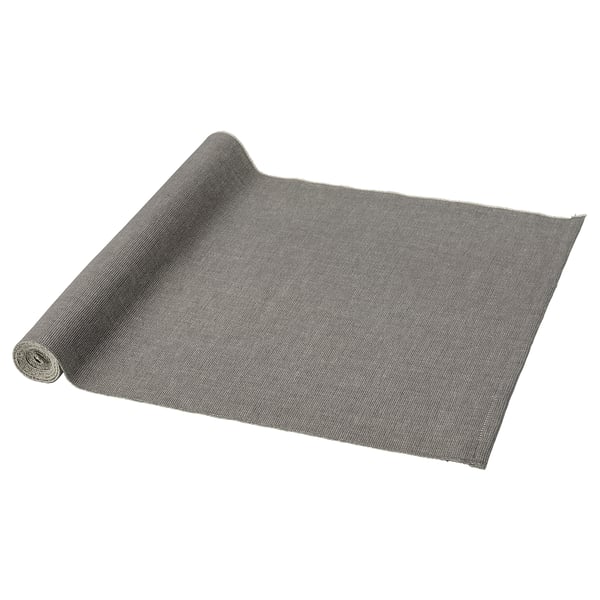 SVARTSENAP table-runner, grey, 35x130 cm