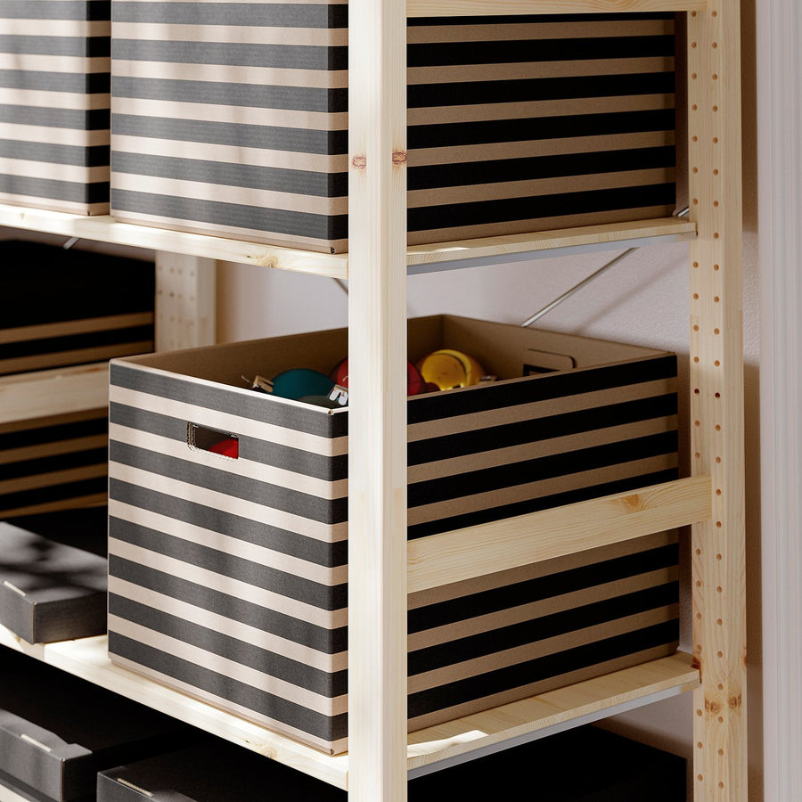 SVARTTRÄDA box with lid, 35x50x31 cm, 2 pack