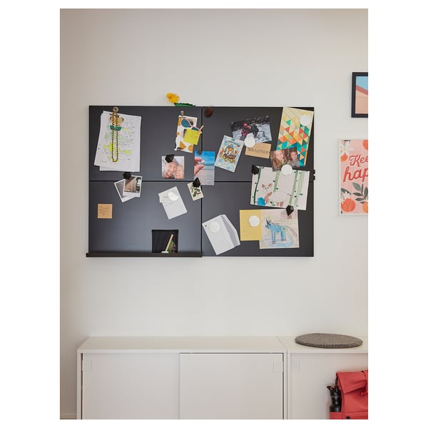 SVENSÅS memo board, black, 40x60 cm