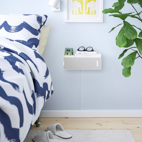 SYMFONISK WiFi bookshelf speaker, white smart/gen 2, 200x10 cm