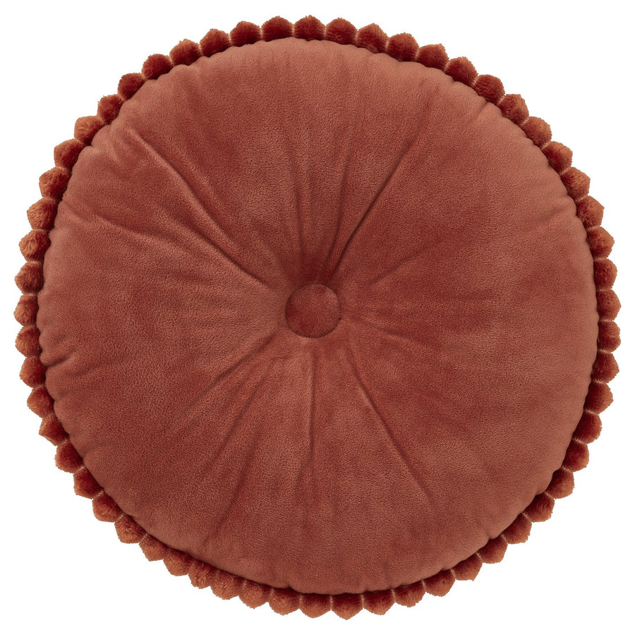 SYRENBUSKE cushion, brown-red, 36 cm