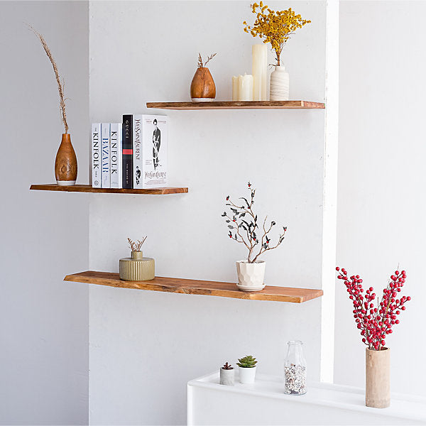 SOLID TEAK SHELF - SPAC EDGE