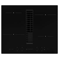 TÄCKNAN induction hob/integrated extractor, IKEA 300 black, 60 cm