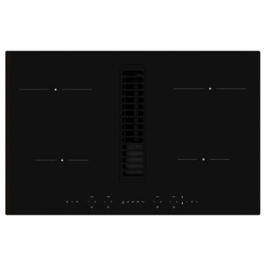 TÄCKNAN induction hob/integrated extractor, IKEA 300 black, 80 cm