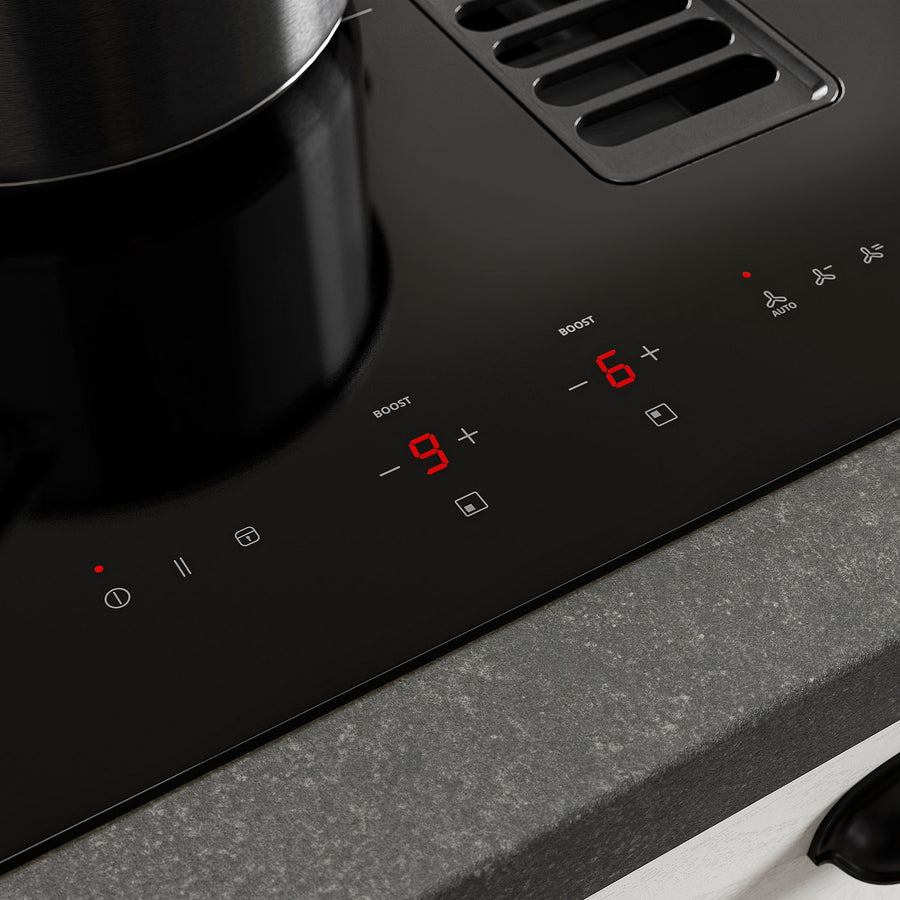 TÄCKNAN ind hob/int extractor w recirc kit, IKEA 300/black
