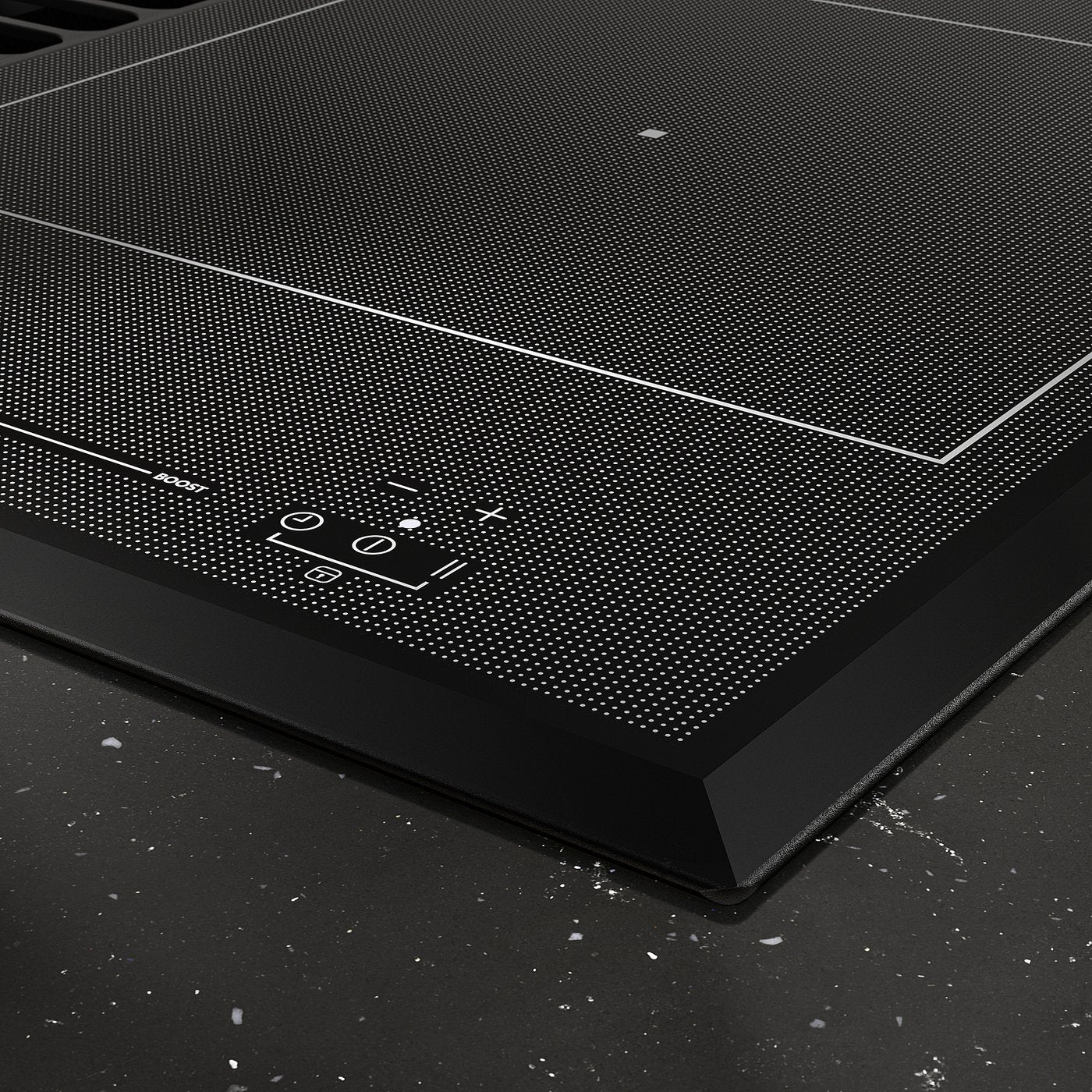 TÄCKNAN ind hob/int extractor w recirc kit, IKEA 500/black