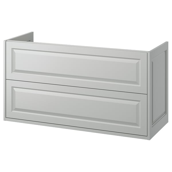TÄNNFORSEN wash-stand with drawers, light grey, 120x48x63 cm