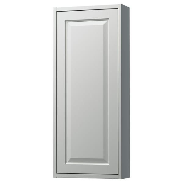 TÄNNFORSEN wall cabinet with door, light grey, 40x15x95 cm